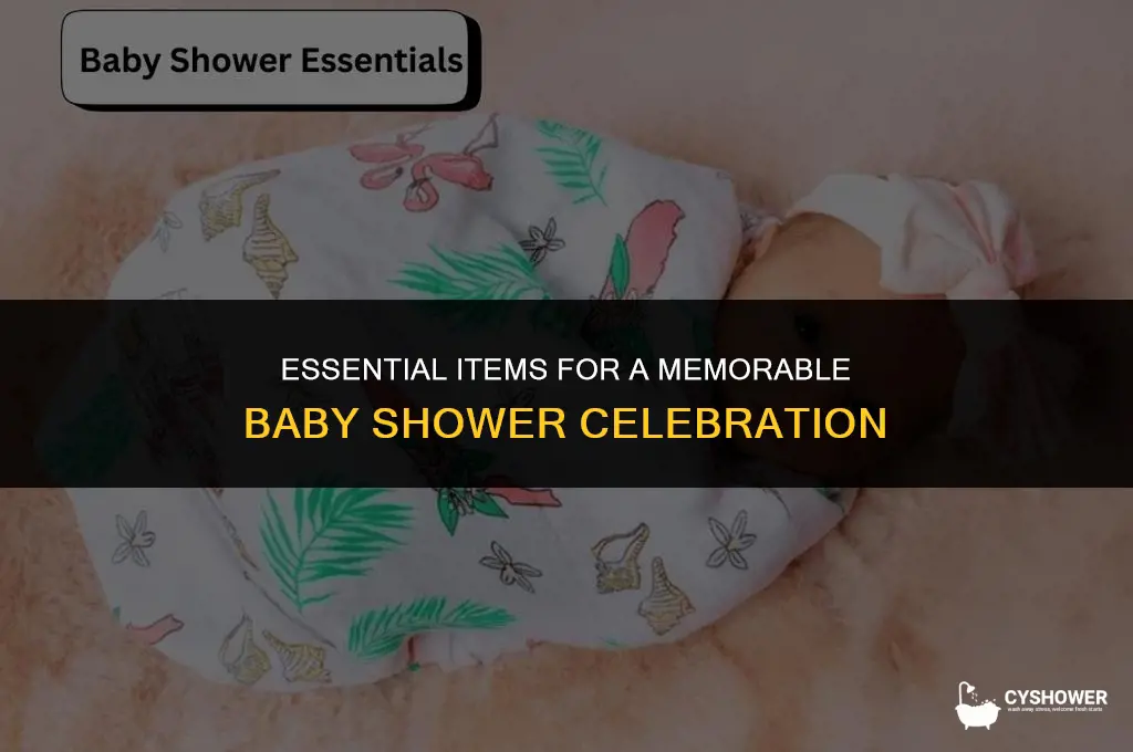 what to have at a baby shower party