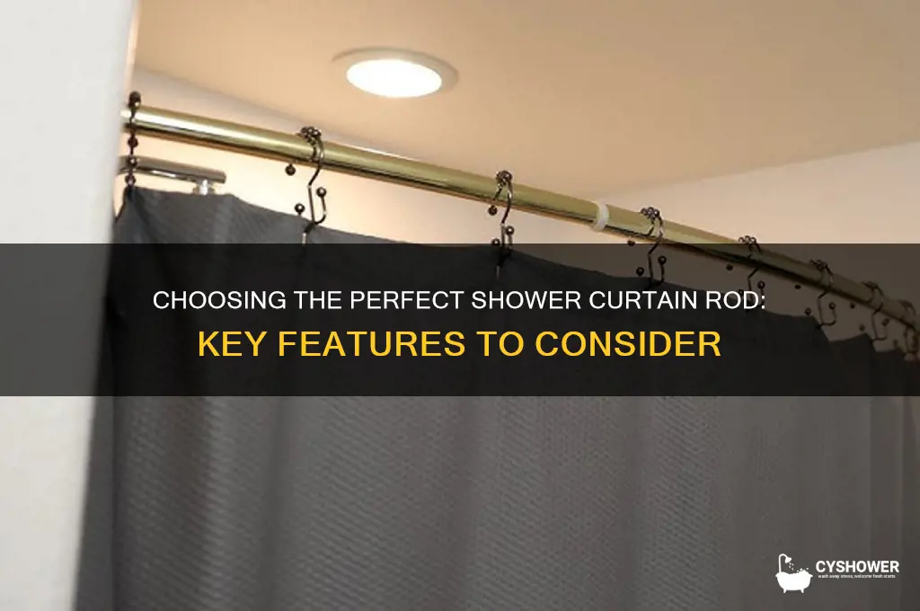 what to look for in a shower curtain rod