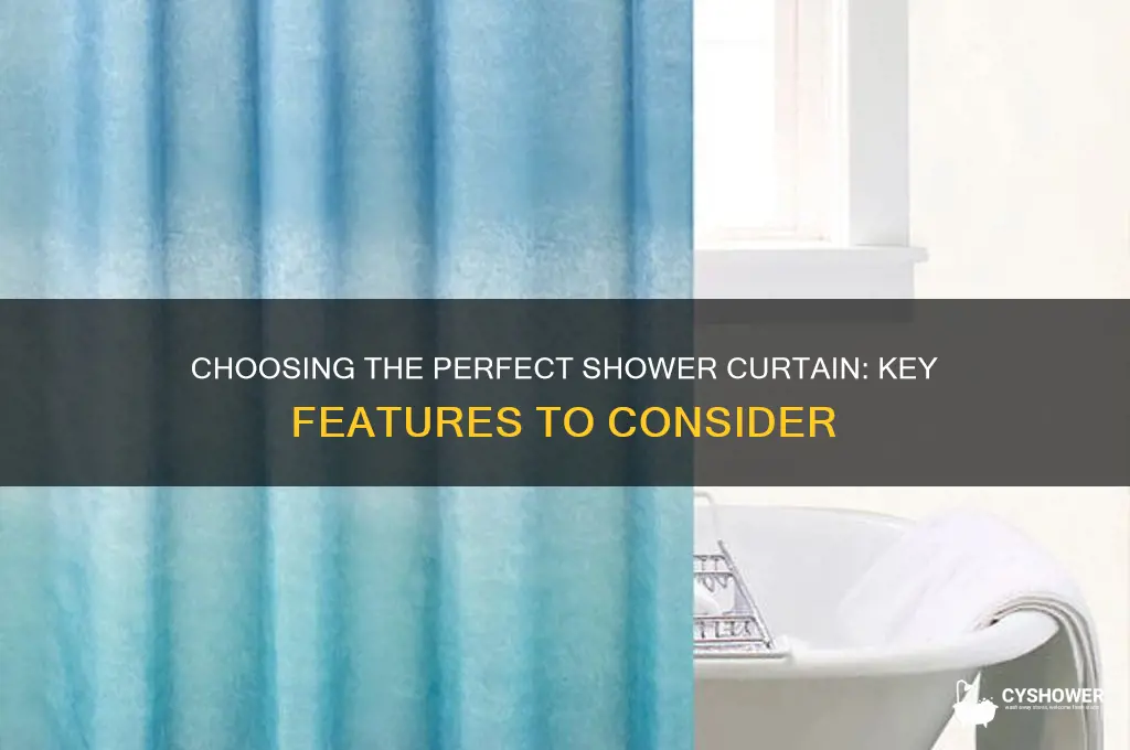what to look for in a shower curtain