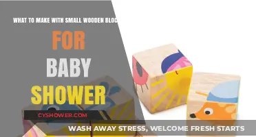 Crafting Cute Keepsakes: Small Wooden Blocks for Baby Shower Favors