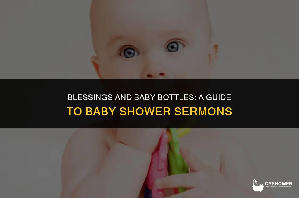 what to preach at a baby shower