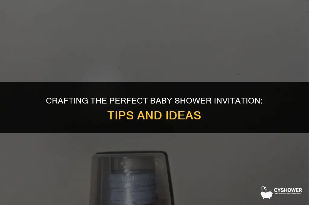 what to print on baby shower invitations