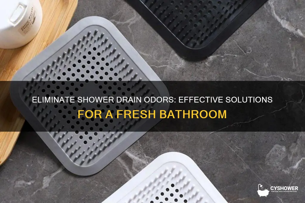 what to put down shower drain for smell