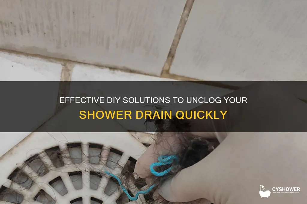 what to put down shower drain to unclog
