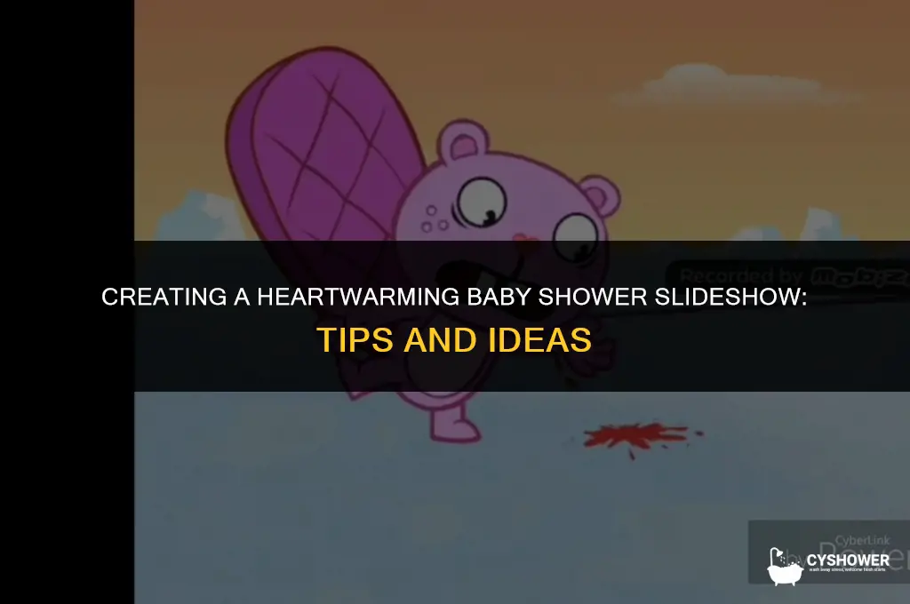 what to put in a baby shower slide show