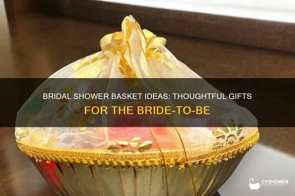what to put in a bridal shower basket