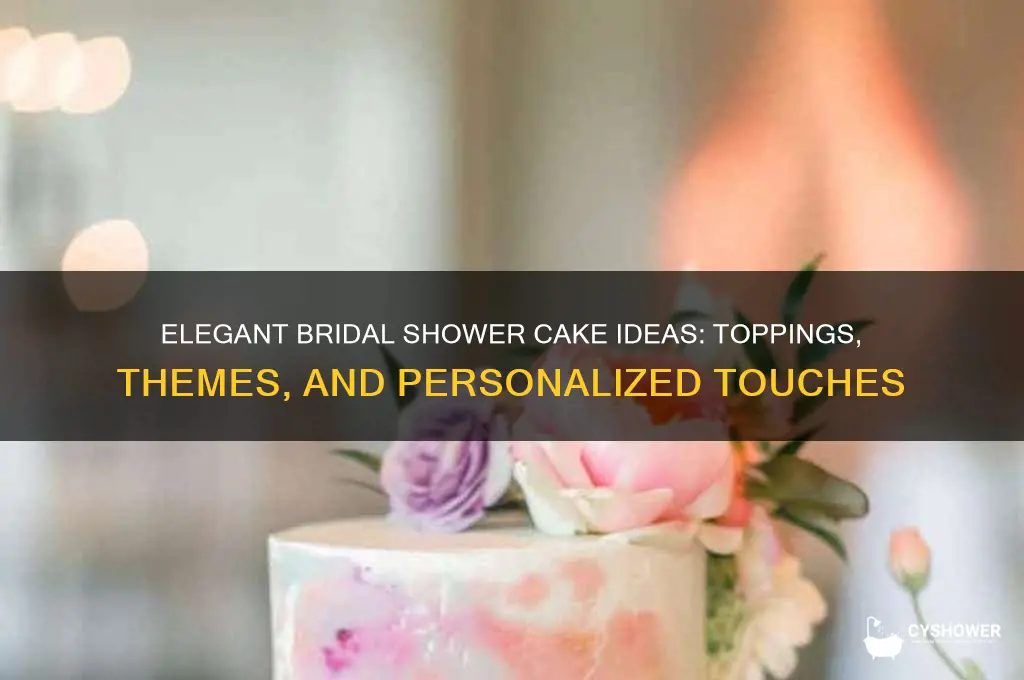 what to put on bridal shower cake