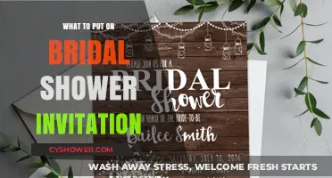 Crafting the Perfect Bridal Shower Invitation: Essential Details to Include