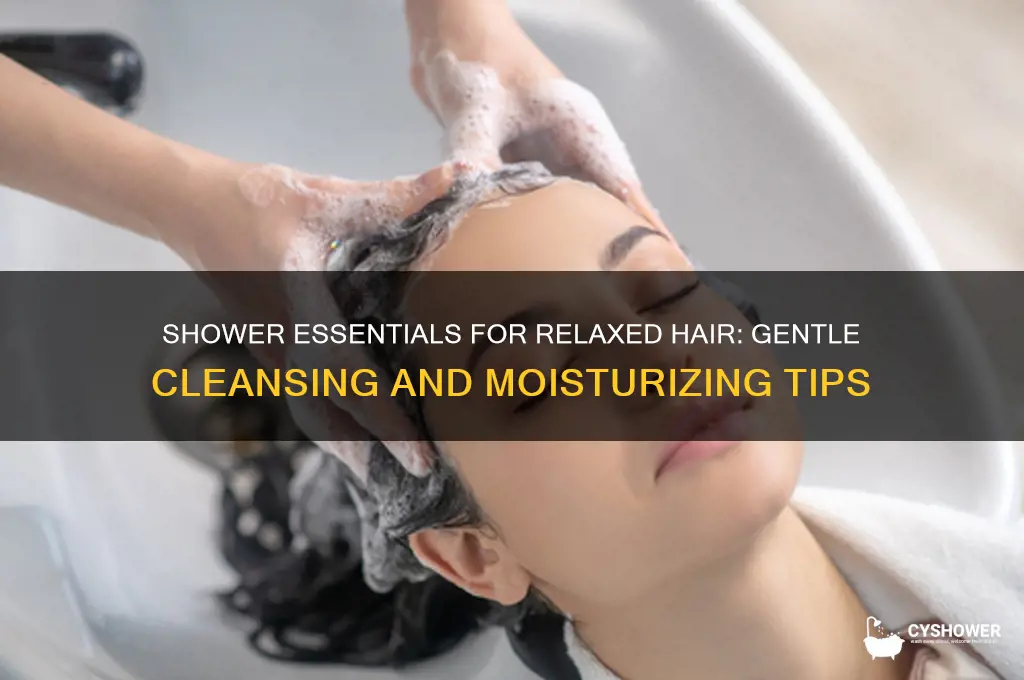 what to put on my relaxed hair in the shower