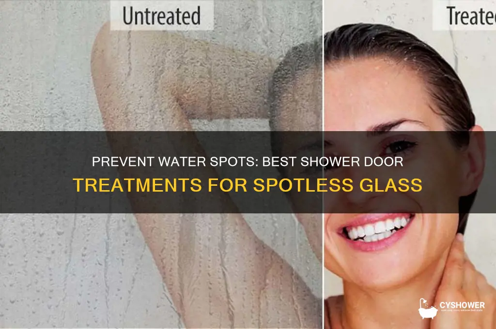 what to put on shower doors to prevent water spots