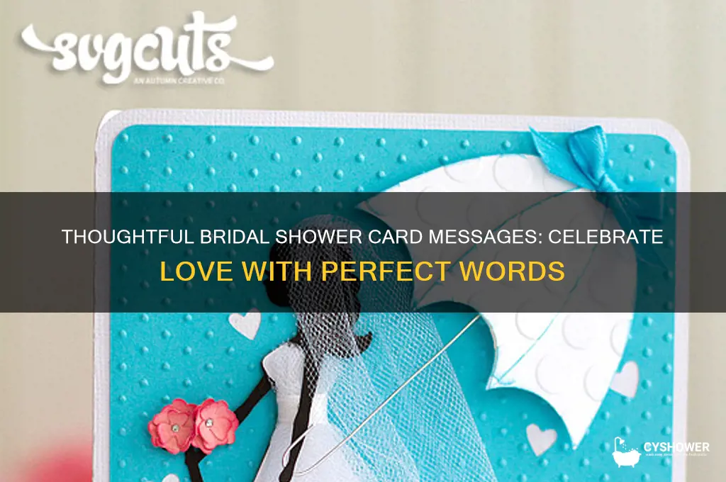 what to right in a bridal shower card
