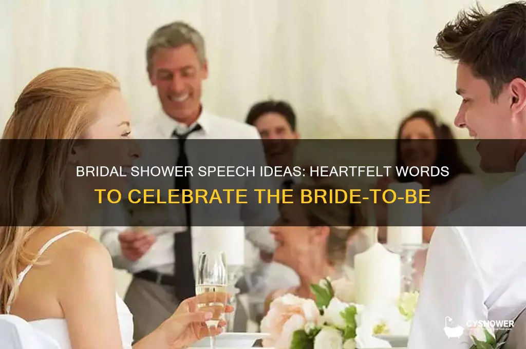 what to say about a bridal shower