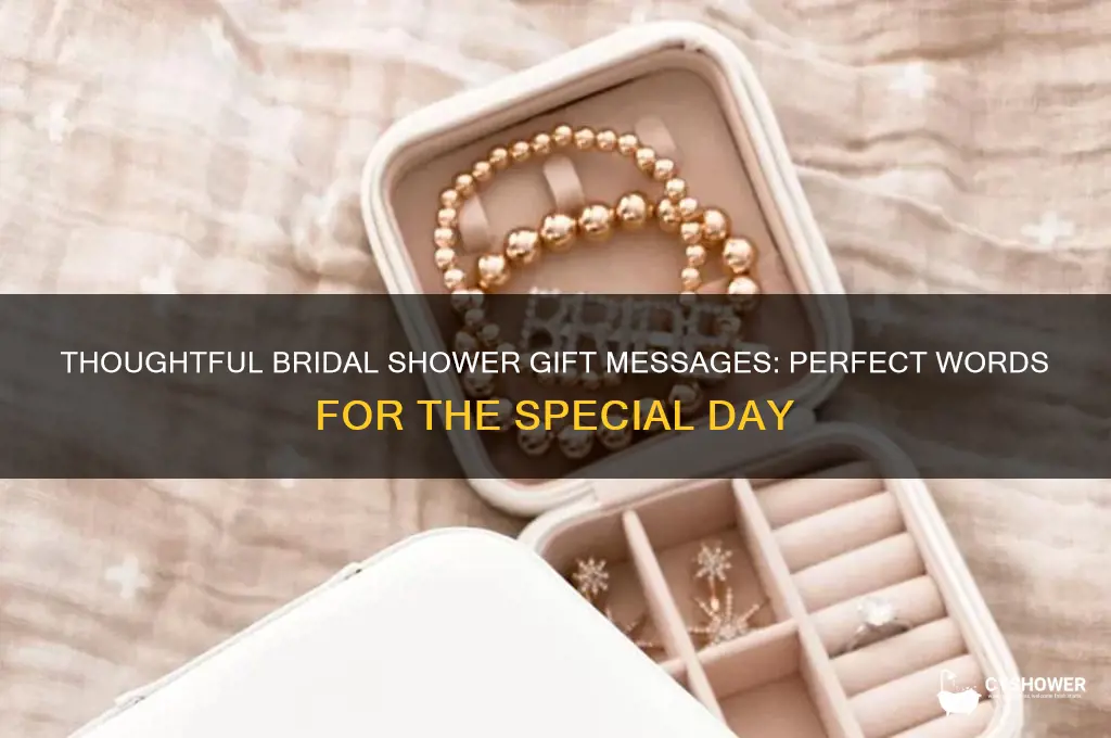 what to say for bridal shower gift