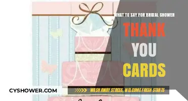 Heartfelt Bridal Shower Thank You Card Messages: Expressing Gratitude with Grace