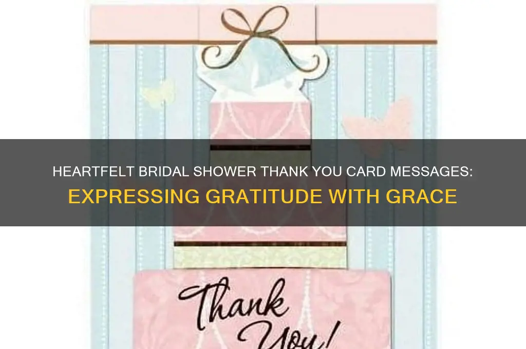 what to say for bridal shower thank you cards