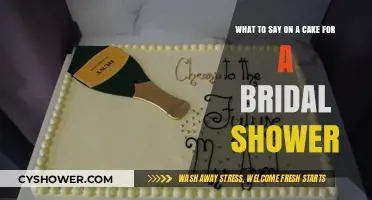 Sweet Words: Perfect Cake Inscriptions for a Bridal Shower Celebration