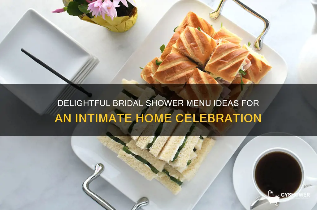 what to serve at a bridal shower in a home