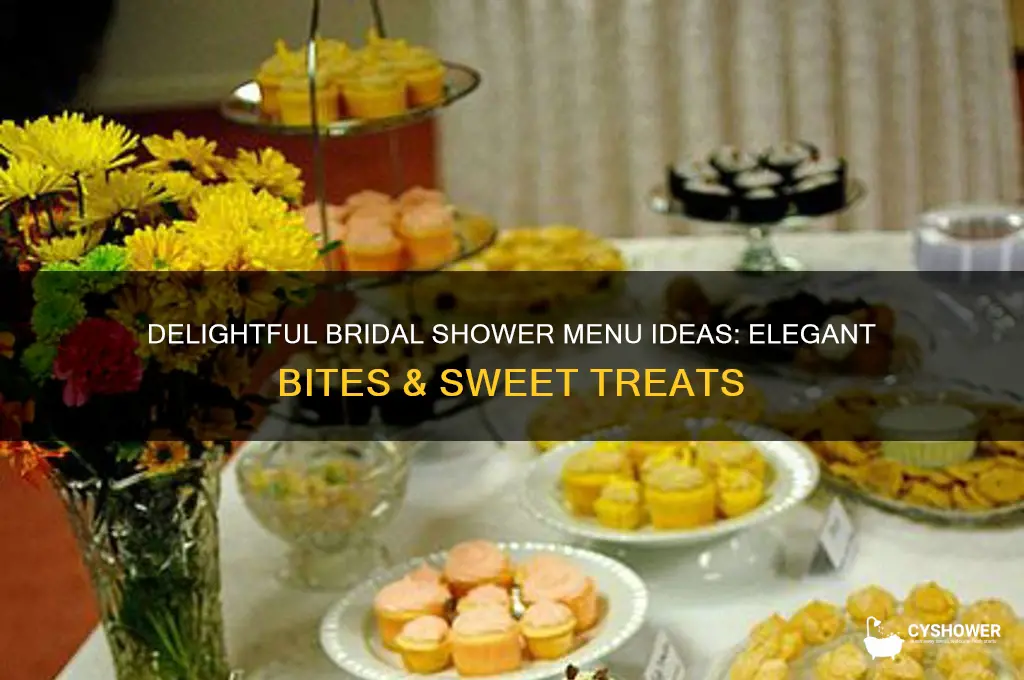 what to serve at a bridal shower