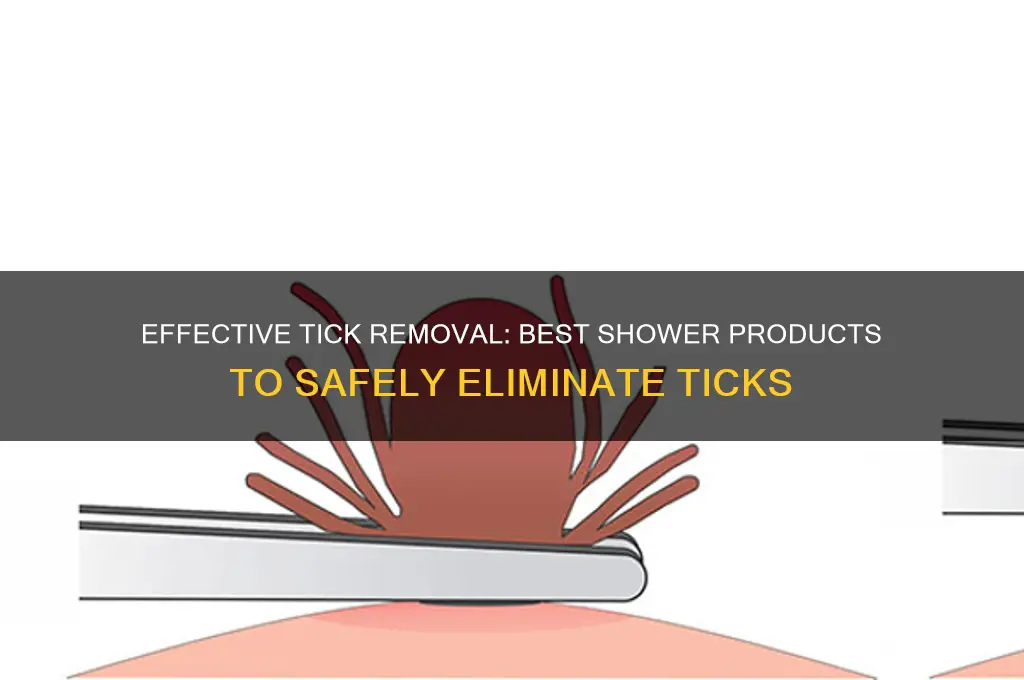 what to shower with to remove ticks