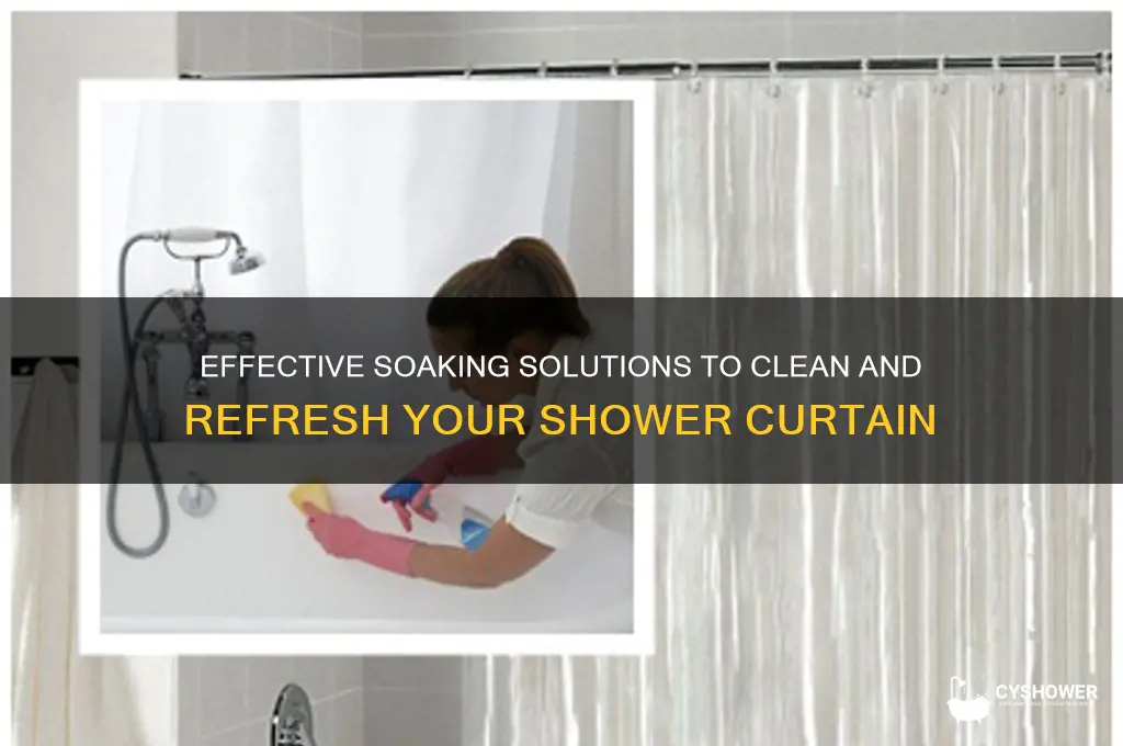 what to soak a shower curtain in