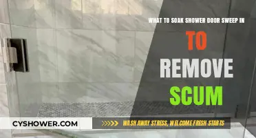 Effective Soaking Solutions to Remove Scum from Shower Door Sweeps