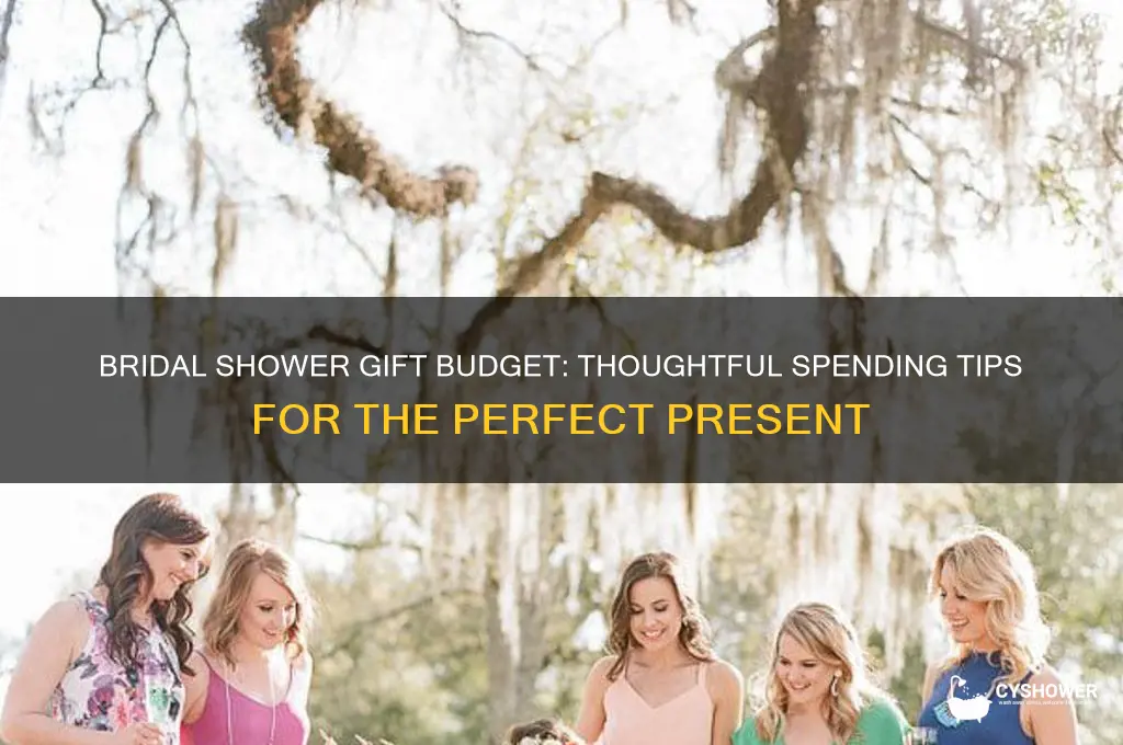 what to spend on bridal shower gift