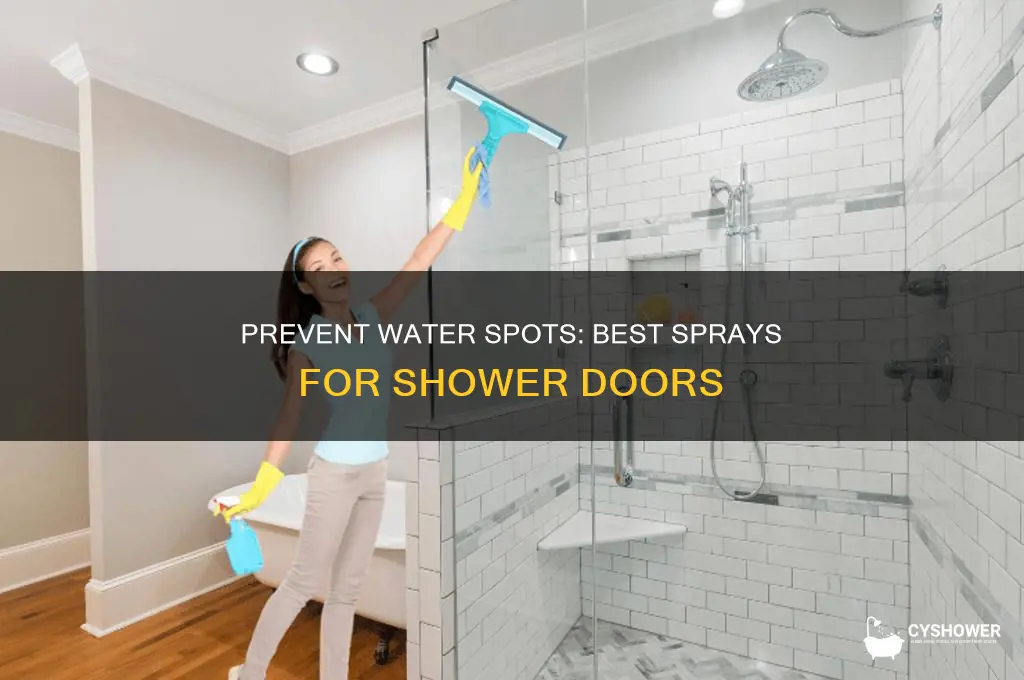 what to spray on shower doors to prevent water spots