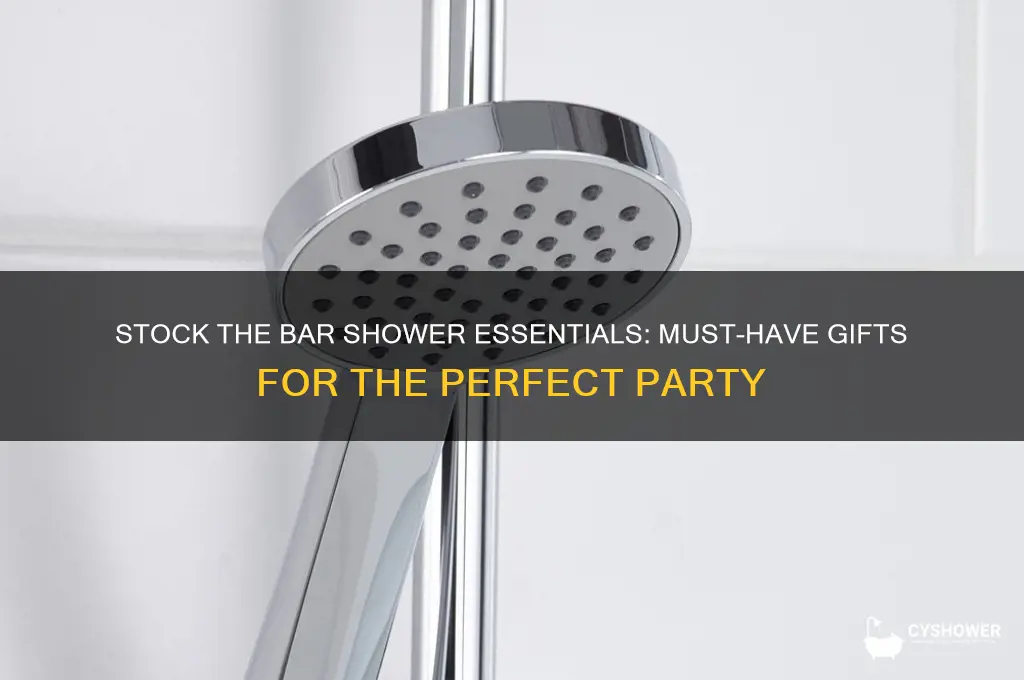 what to take to a stock the bar shower