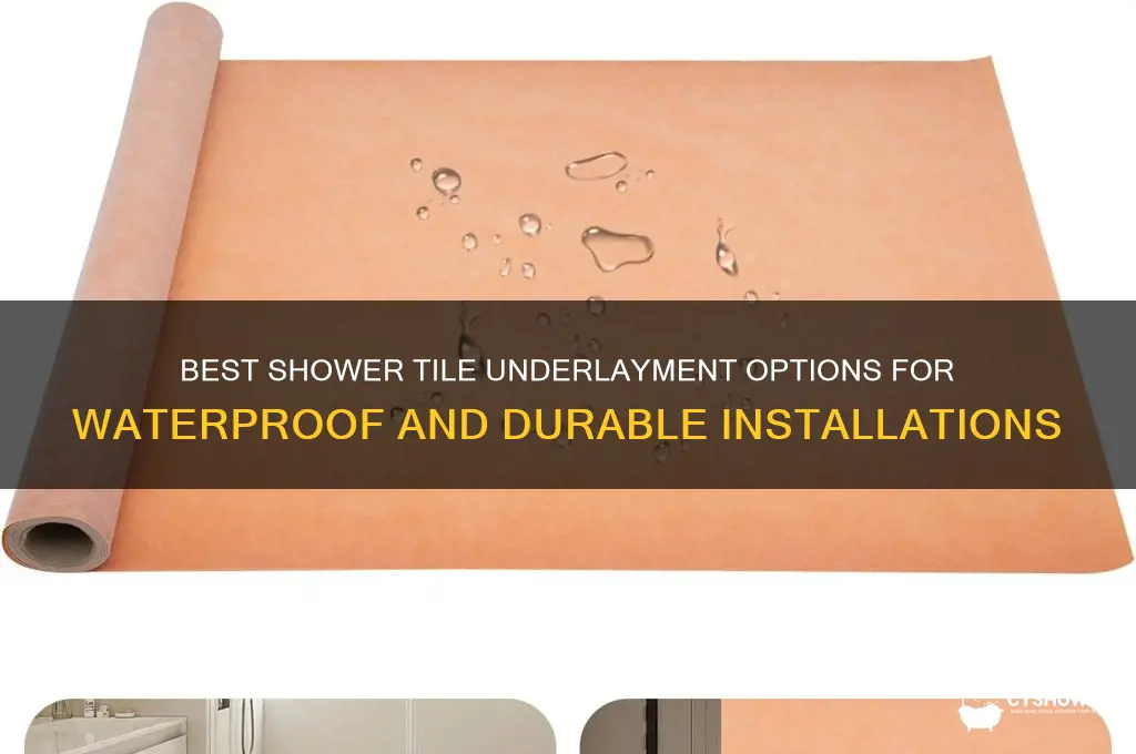 what to use beneath shower tile