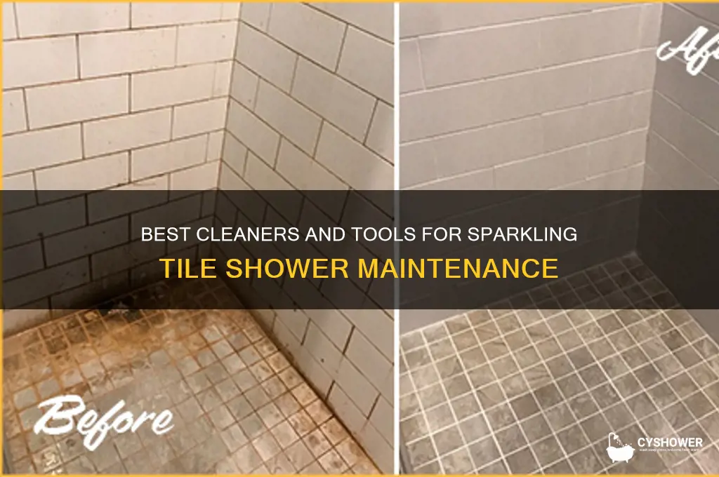 what to use to clean a tile shower