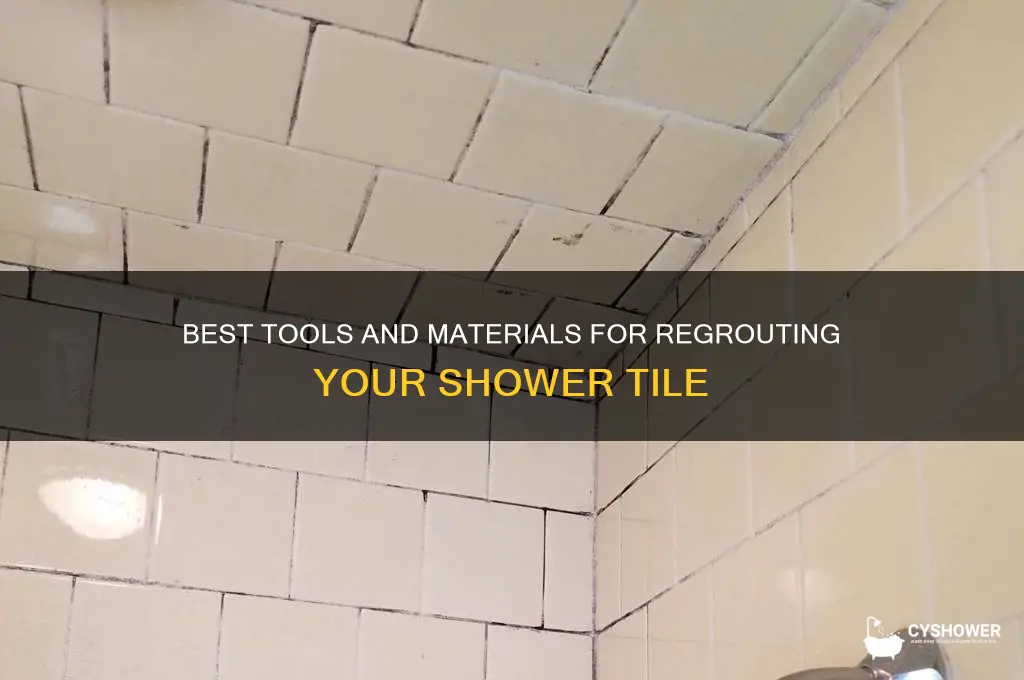 what to use to regrout shower tile