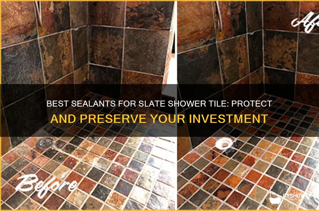 what to use to seal slate shower tile
