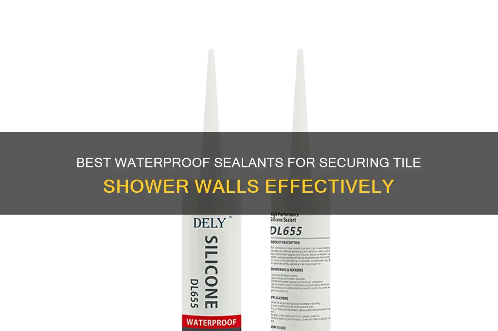 what to use to secure tile shower walls
