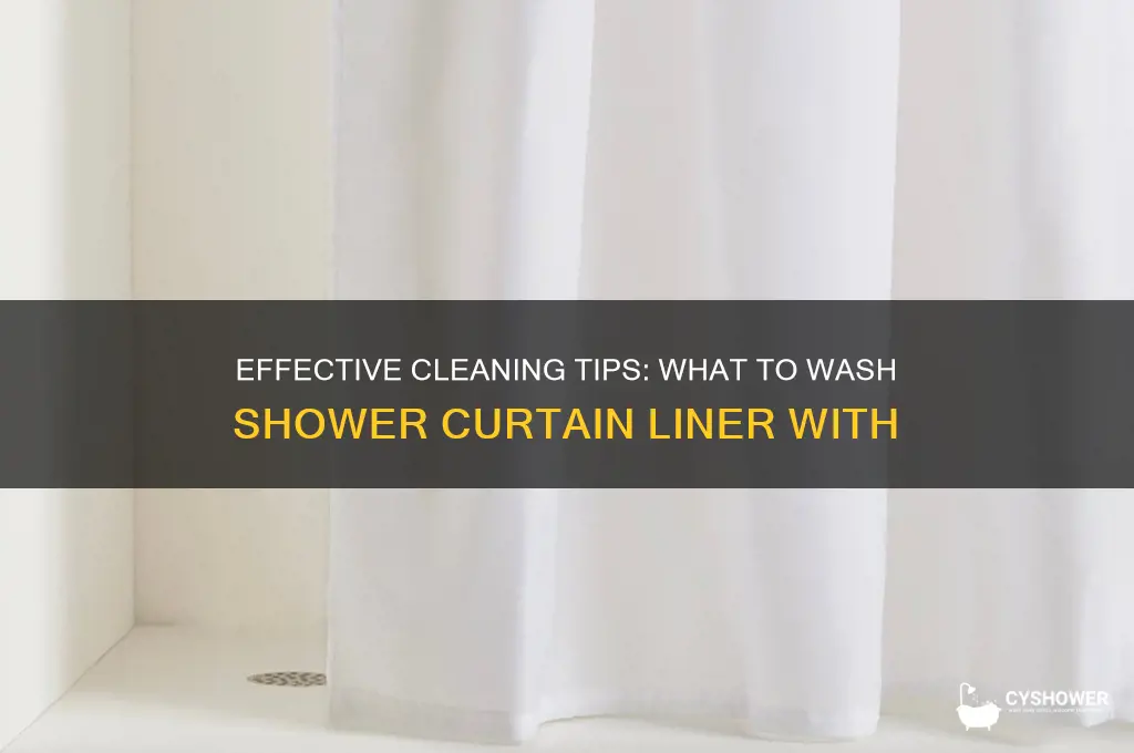 what to wash shower curtain liner with