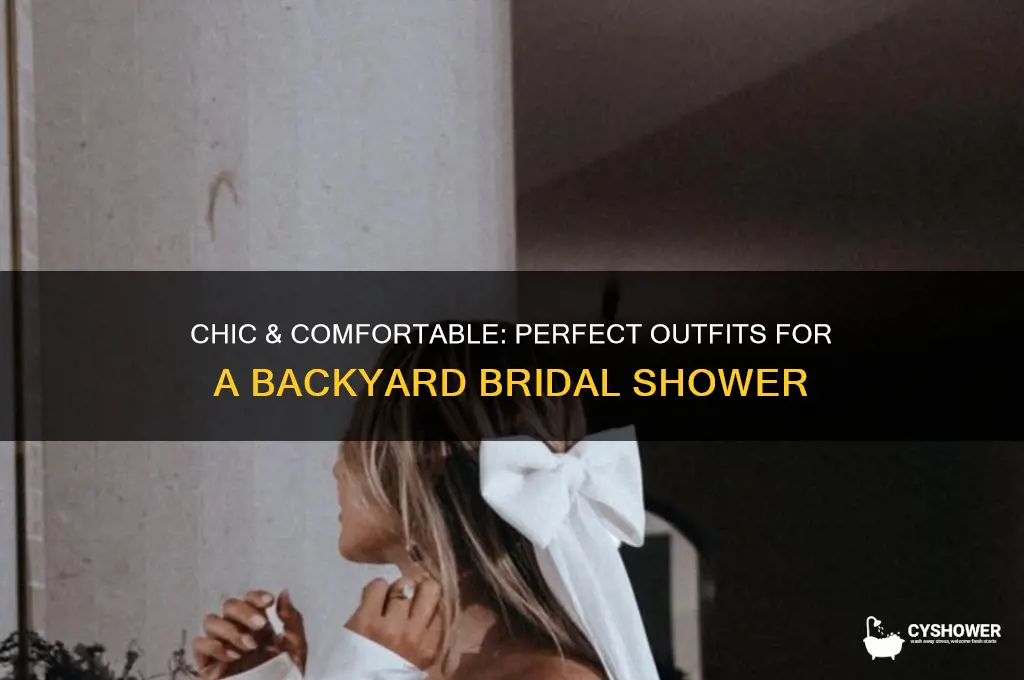 what to wear to a backyard bridal shower