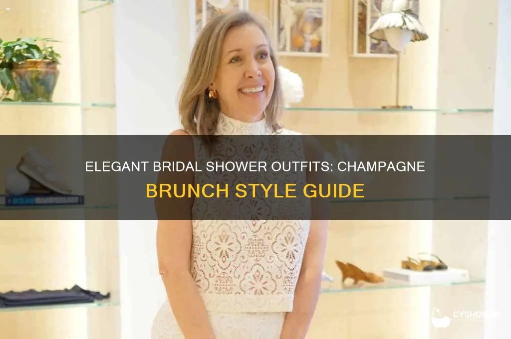 what to wear to a champagne brunch bridal shower