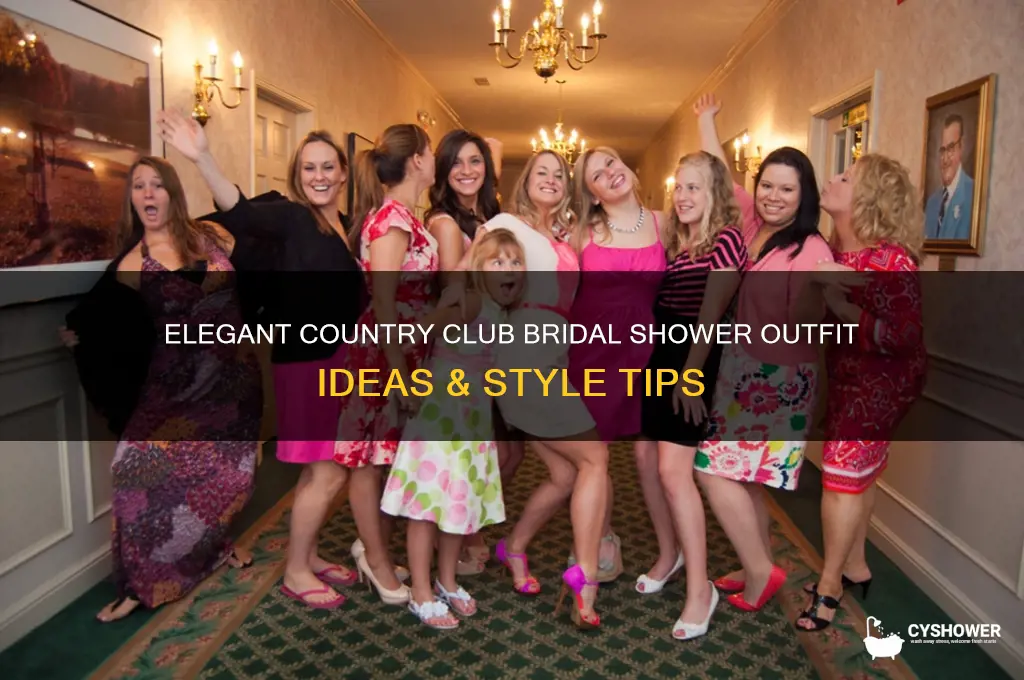 what to wear to a country club bridal shower
