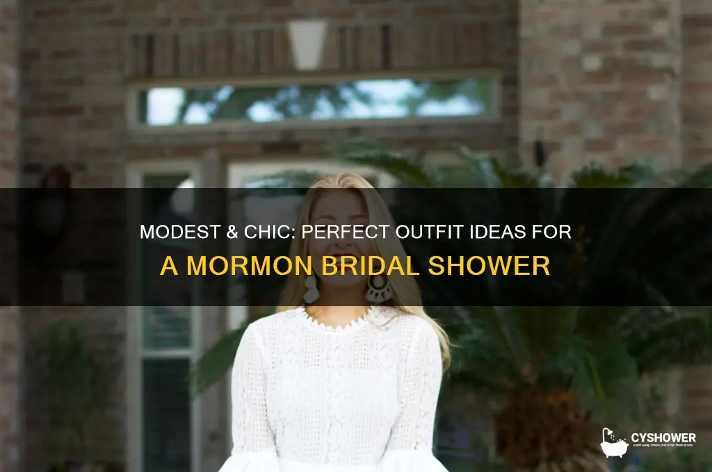 what to wear to a mormon bridal shower