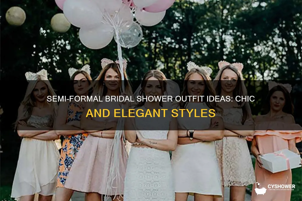 what to wear to a semi formal bridal shower