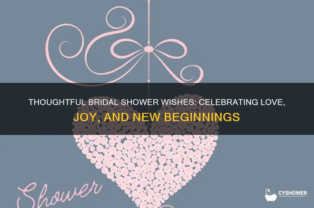 what to wish on bridal shower