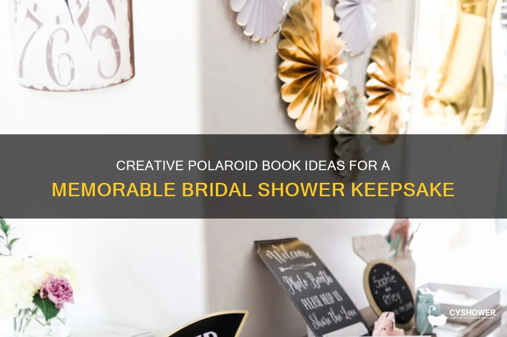 what to write bridal shower polaroid book