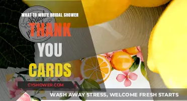 Thoughtful Bridal Shower Thank You Card Messages: Tips and Examples