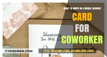 Thoughtful Bridal Shower Card Messages for Your Coworker's Special Day