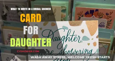 Heartfelt Bridal Shower Card Messages for Your Daughter's Special Day