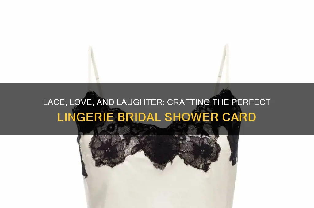 what to write in a bridal shower card for lingerie
