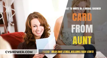Heartfelt Bridal Shower Card Messages from Aunt to Niece