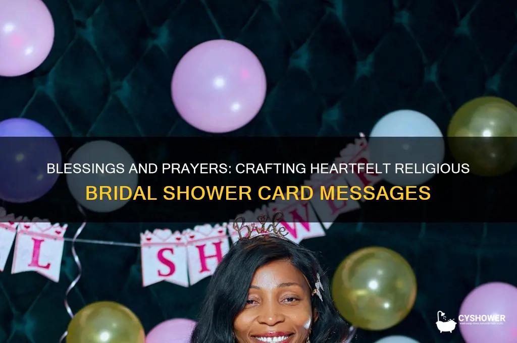 what to write in a bridal shower card religious
