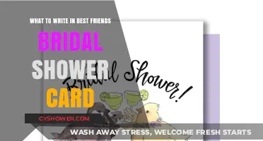 Heartfelt Words: Crafting the Perfect Bridal Shower Card for Your Best Friend