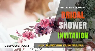 Bridal Shower Invitation Backside: Creative Ideas for Personalized Messages