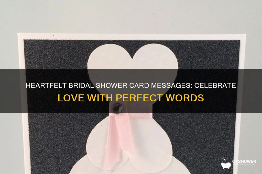 what towrite in a bridal shower card